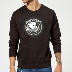 Sudadera Looney Tunes Porky Pig ¡Eso Es Todo Amigos! - Hombre - Negro