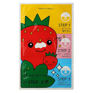 TONYMOLY Runaway Strawberry Seeds 3 Step Nose Pack