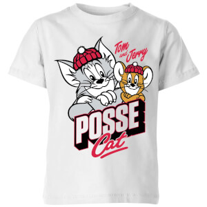 Tom & Jerry Posse Cat Kids' T-Shirt - White
