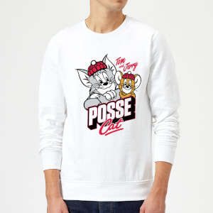Tom & Jerry Posse Cat Sweatshirt - White