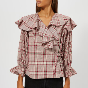 Rejina Pyo Women's Camilla Blouse - Cotton Check Red