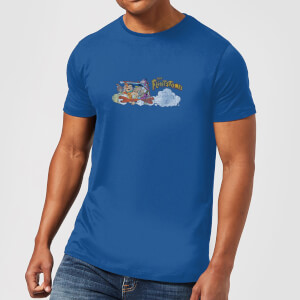 Camiseta Los Picapiedra Coche Familiar - Hombre - Azul