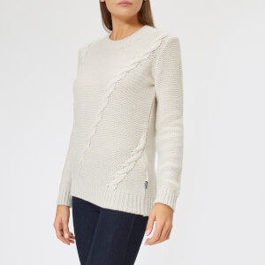 Barbour Heritage Women's Kate Placement Cable Jumper - Ecru