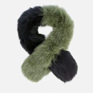 Charlotte Simone Women's Polly Pop Scarf - Black/Khaki