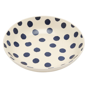 Joules Stoneware Pasta Bowl - French Navy Spot