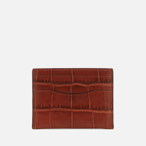 Coach Women's Croc Card Case - Terracotta