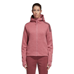 adidas Women's ZNE Hoody - Trace Maroon