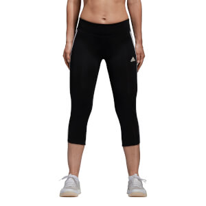 adidas Women's D2M 3 Stripe 3/4 Tights