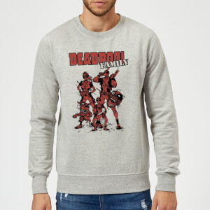 Sweat Homme Deadpool Photo de Famille Marvel - Gris