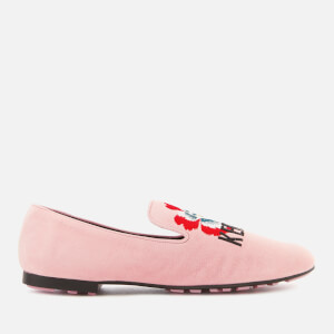 KENZO Women's Custer Embroidered Loafers - Faded Pink