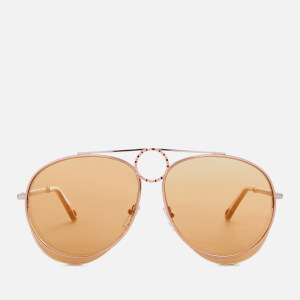Chloe Women's Romie Aviator Style Sunglasses - Silver/Copper