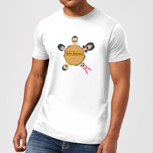 Bobs Burgers Round Table Logo T-shirt - Wit