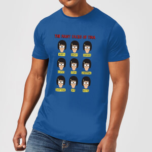 Bobs Burgers The Many Faces Of Tina T-shirt - Blauw