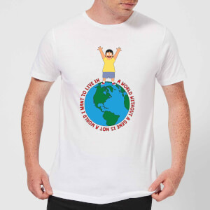 T-Shirt Homme A World Without A Gene Bob's Burgers - Blanc