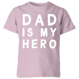 My Little Rascal Dad Is My Hero - Baby Pink Kids' T-Shirt