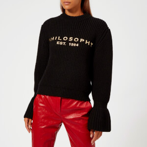 Philosophy di Lorenzo Serafini Women's Black Logo Jumper - Black