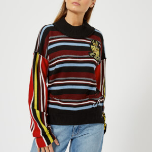 JW Anderson Women's Deconstructed Stripe Jumper - Burnt Orange