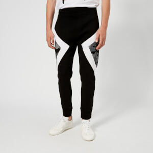Neil Barrett Men's Iconic Camo Modernist Bonded Soft Sweatpants - Black/White