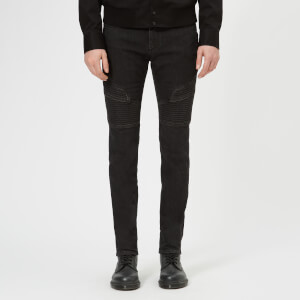 Neil Barrett Men's Skinny Modernist Biker Jeans - Black