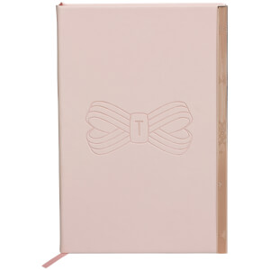 Ted Baker Soft Touch A5 Notebook - Pink Bow