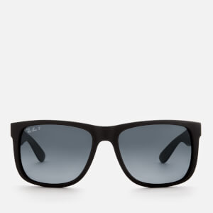 Ray-Ban Men's Justin Square Frame Sunglasses - Black Rubber
