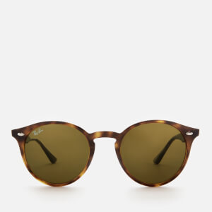 Ray-Ban Men's Round Frame Sunglasses - Dark Havana