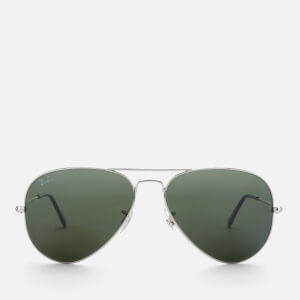 Ray-Ban Men's Aviator Metal Frame Sunglasses - Silver