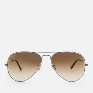 Ray-Ban Men's Aviator Metal Frame Sunglasses - Gunmetal