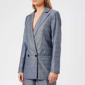 Ganni Women's Merkel Blazer Jacket - Serenity Blue