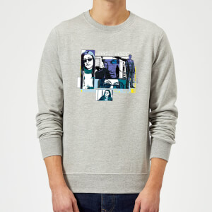 Marvel Knights Jessica Jones Comic Panels Sweatshirt - Grey