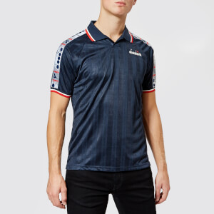 Diadora Men's Offside Short Sleeve T-Shirt - Blue Denim