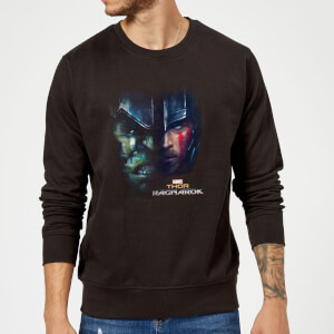 Marvel Thor Ragnarok Hulk Split Face Pullover - Schwarz
