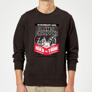 Marvel Thor Ragnarok Champions Poster Sweatshirt - Black