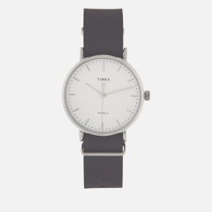 Timex Men's Fairfield 41mm Leather Strap Watch Gift Set - Silver-Tone/Brown/Blue