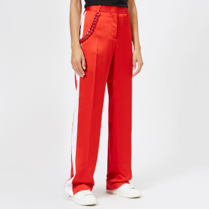MSGM Women's Wide Leg Pants - Red