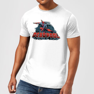 Marvel Deadpool Sword Logo Men's T-Shirt - White