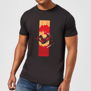 T-Shirt Homme Deadpool Bande Ensanglantée Marvel - Noir