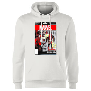 Marvel Deadpool Action Figure Hoodie - White