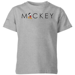Disney Kick Letter Kids' T-Shirt - Grey