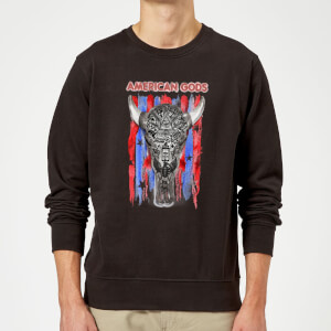 American Gods Skull Flag Trui - Zwart