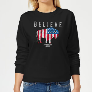 American Gods Believe In Bull Women's Sweatshirt - Black