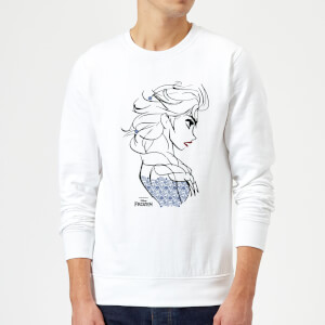 Frozen Elsa Sketch Strong Trui - Wit
