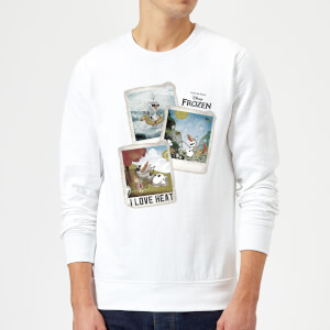 Frozen Olaf Polaroid Sweatshirt - White