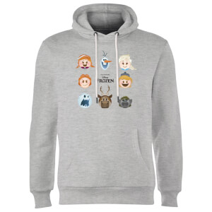 Sudadera Disney Frozen Personajes Emoji - Gris