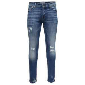 Only & Sons Men's Spun 0456 Slim Fit Jeans - Blue Denim