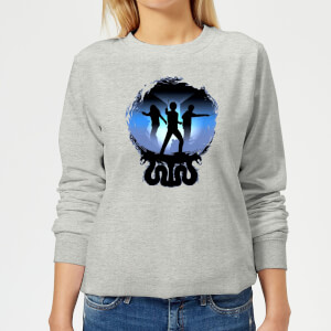 Harry Potter Silhouette Attack Women's Sweatshirt - Grey