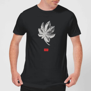 Natural History Museum Tropical Leaf Fashion Print Men's T-Shirt - Black