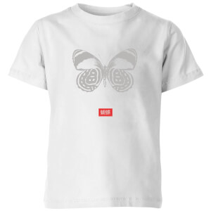 Natural History Museum Butterfly Fashion Print Kids' T-Shirt - White