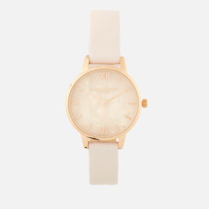 Olivia Burton Women's Semi Precious Watch - Blossom/Rose Gold