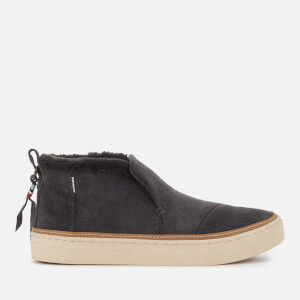 TOMS Women's Paxton Suede/Faux Fur Water Resistant Mid Slip On Trainers - Forged Iron